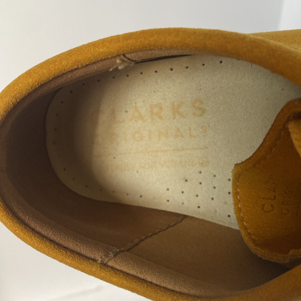 Clarks Wallabee lace ups size 8 US Men’s used once in pristine condition - Picture 10 of 16